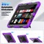 Samsung Galaxy Tab A11+ 11 inch 2025 Hand Strap Stand Case-Purple&Black Carousel 3