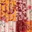 Women's Print Cardigan Jacket Short V-neck Quilted Cotton Coat Carousel 6