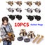 10pcs Guitar Pegs for Acoustic Electric Bass Ukulele Guitar Strap Carousel 2