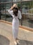 Women Single Breasted Elegant Minimalist Style Women Shirt Dress Long Carousel 6