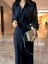 Women Single Breasted Elegant Minimalist Style Women Shirt Dress Long Carousel 8