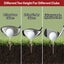 50Pcs Golf Tees Reduce Friction and Side Spin Transparent Plastic Carousel 2