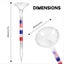 50Pcs Golf Tees Reduce Friction and Side Spin Transparent Plastic Carousel 6