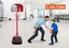 1.6m Kids Portable Basketball Hoop Stand System w/Adjustable Height Carousel 1