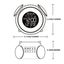 Alarm Clock with Touch Color-Changing Night Light Digital Alarm Clock White Carousel 3