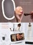Portable LED Filling Light Wireless Charging Makeup Mirror with Mobile Holder Carousel 5
