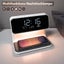 Desk Lamp with Wireless Charging Alarm Clock Desktop Clock Night Light Carousel 2