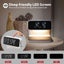 Desk Lamp with Wireless Charging Alarm Clock Desktop Clock Night Light Carousel 5