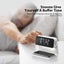 Desk Lamp with Wireless Charging Alarm Clock Desktop Clock Night Light Carousel 6