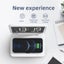 Digital Clock with Wireless Charging LED Mirror Digital Alarm Clock White Carousel 2