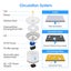 Pet Automatic Water Dispenser Dog Water Feeder Pet Drinking Bowl-Plastic Blue Carousel 4