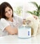 Pet Automatic Water Dispenser Dog Water Feeder Pet Drinking Bowl-Plastic Blue Carousel 5