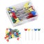 200Pcs Colorful Quilting Pins Flat Head Sewing Pins with Plastic Box Carousel 1