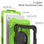 Lenovo Tab M9 HD 9 inch (TB-310FU) 2023 Hand Strap Stand Case-Black&Green Carousel 6