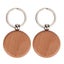 10PCS Beech Wood Key Chain Key Tags Keychains DIY Clothing Bag Decoration Carousel 3