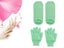 1 X Moisturizing Gloves and Socks Set with Gel Lining - Green Carousel 1