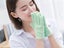 1 X Moisturizing Gloves and Socks Set with Gel Lining - Green Carousel 2