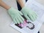 1 X Moisturizing Gloves and Socks Set with Gel Lining - Green Carousel 3