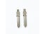 10pcs HU179 Uncut Flip Blank Key Blade For Renault Megane Espace Laguna Duster Carousel 5