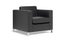 Eden Carlo Chair Sofa, Black Leather-Look Carousel 1