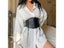 Fashion Punk Corset Wide Belts Women Slimming Body Elastic Bustier Waistband PU Carousel 1