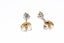 Classic 14k Yellow Gold 0.33ctw Round Brilliant Cut Diamond 3Prong Stud Earrings Carousel 3