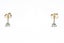 Classic 14k Yellow Gold 0.33ctw Round Brilliant Cut Diamond 3Prong Stud Earrings Carousel 8