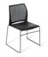 Eden Net Meeting Chair, Stacking, Black Frame, Black Shell Carousel 1
