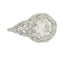Vintage Art Deco 18k Gold 1.30ctw Old European Diamond Filigree Engagement Ring Carousel 3
