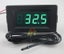Thermometer Easy Read LED With External Probe Green Red or Blue Carousel 13