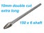 Tungsten Carbide Rotary File Burr Cutter 1/4" 6mm x 150mm long shaft OH1 Carousel 4