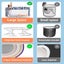 Installation-free folding tub|Hot SPA Tub|Ice Bath Tub|Soaking Bath Tub -140cm Carousel 7