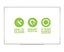 Custom Gridded Lacquered Whiteboard 400 x 600mm - Magnetic Carousel 2