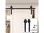 Mini Barn Door Sliding Kit Black Sturdy Hardware Kits For Cabinet Doors Rail Carousel 4