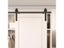 Mini Barn Door Sliding Kit Black Sturdy Hardware Kits For Cabinet Doors Rail Carousel 7