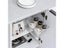 2Pcs/Set White Slides Drawer Sliding Rails Bin Tracks For Kitchen Bedroom Carousel 4