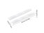 2Pcs/Set White Slides Drawer Sliding Rails Bin Tracks For Kitchen Bedroom Carousel 7