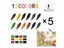 50/60pcs Colorful HB Nib Pencil Set 12colors Art Stationery Carousel 3