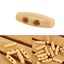 50pcs/Lot Button Wooden 2 Holes Coat Duffle Toggle Carousel 1