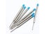 5 Pcs Metal Pen Refills 0.7mm Black Blue Ink Medium Nib Ball Point Carousel 5