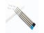 5 Pcs Metal Pen Refills 0.7mm Black Blue Ink Medium Nib Ball Point Carousel 7