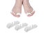 3 Pairs Toe Separator Hallux Valgus Corrector Straightener - White Carousel 1