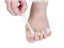 3 Pairs Toe Separator Hallux Valgus Corrector Straightener - White Carousel 4