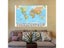 150x100cm World Map With Country Flags Non-woven Painting Poster For Office Carousel 5