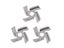3pcs/set Type 5 Mincer Knife Stainless Steel Anti Rust 4 Blade Hexagon Hole Carousel 1