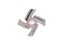 3pcs/set Type 5 Mincer Knife Stainless Steel Anti Rust 4 Blade Hexagon Hole Carousel 6