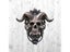 Hell Demon Horned Skull Door Knocker Retro Skeleton Head Gothic Resin Stant Carousel 5
