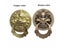 30CM Large Cast Lion Head Door Knocker Ring Pull Vintage Brass Handle Solid Carousel 7
