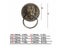 1pcs Old-Style Solid Wood Door Knocker Tiger Head Front Door Knock Lion Head Carousel 8