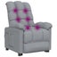 Massage Chair Light Grey Fabric Taxitt Carousel 6